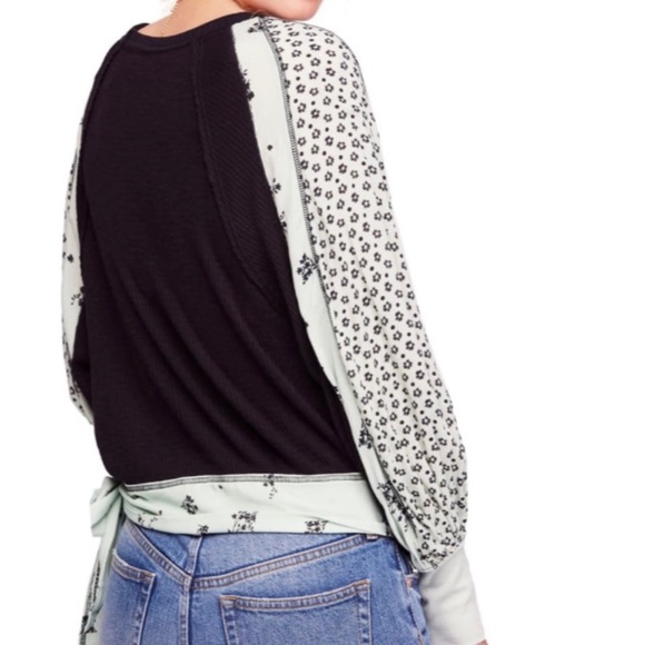 Free People Auxton Wrap Around Oversized Top - Picture 3 of 12